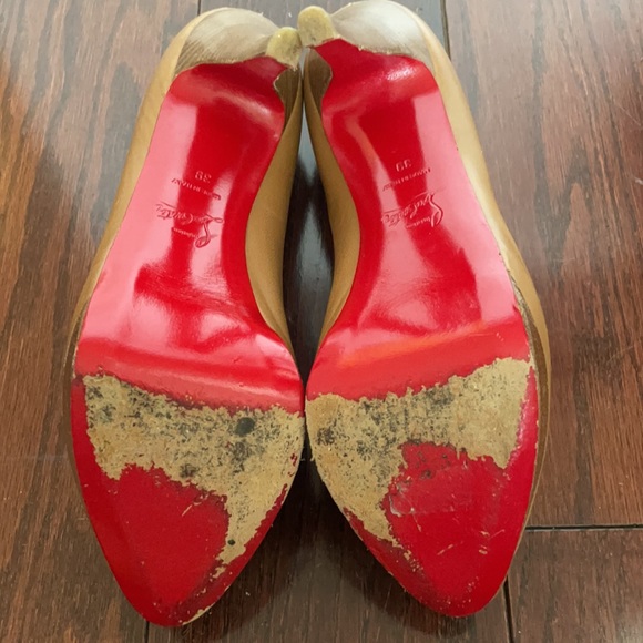 Christian loubutin open toe pumps 4” heel 39 - Picture 3 of 10